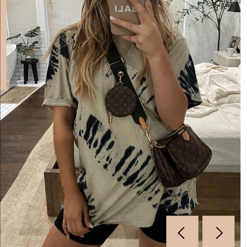 Sand Tie Dye Oversized Tee